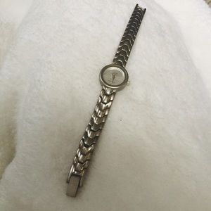 Anne Klein stainless steel 6 3/4 watch silver